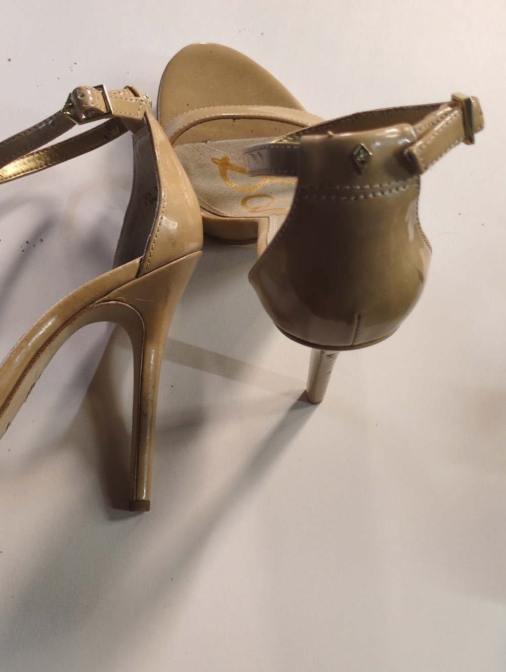 Sam Edelman Eleanor Nude Heel, Size 7.5 - Picture 7 of 7